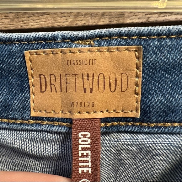 Driftwood Colette Floral Embroidered Jeans Size 28 (28X26) Straight Leg Crop - Picture 5 of 6